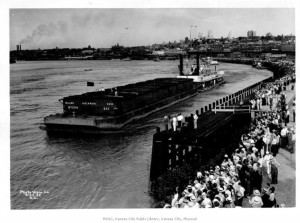 Historic photo of Missouri River Channel Opening Ceremonies