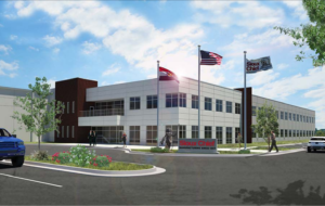 Rendering of the 2-story Sioux Chief building
