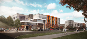 Rendering of Union with people walking outside